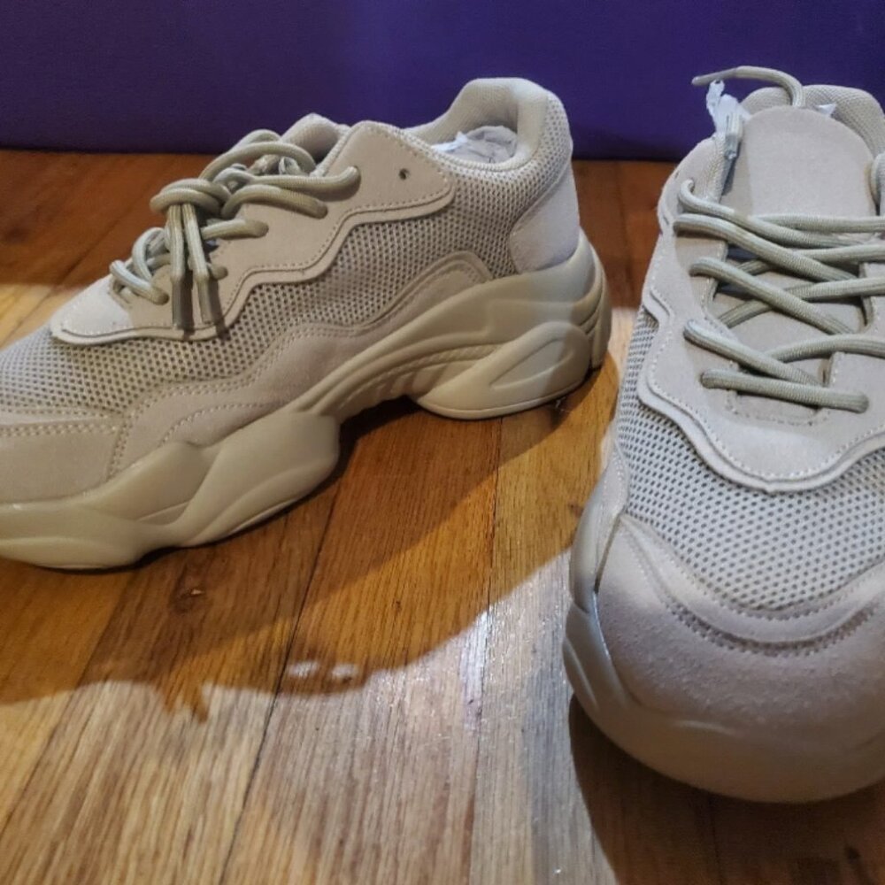 Asos Divine Chunky Sneakers Color Taupe Women's Size 6